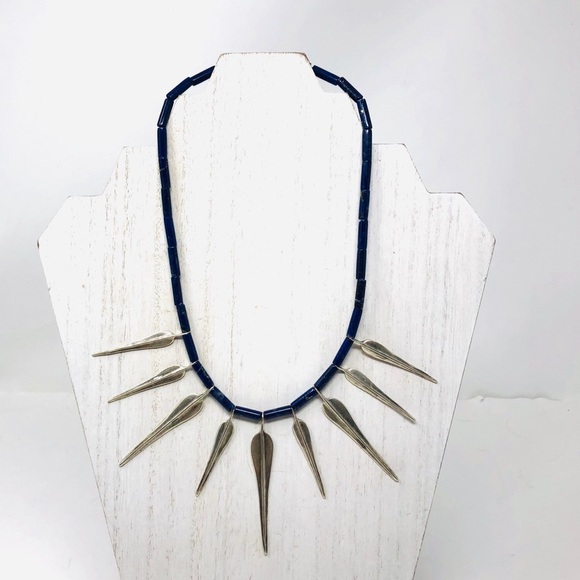 MMA Sterling silver, lapis lazuli Egyptian revival...